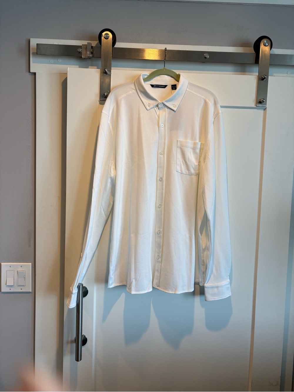 Cutter & Buck NWT Men's White Long-Sleeve Button-Up Shirt Size XXL